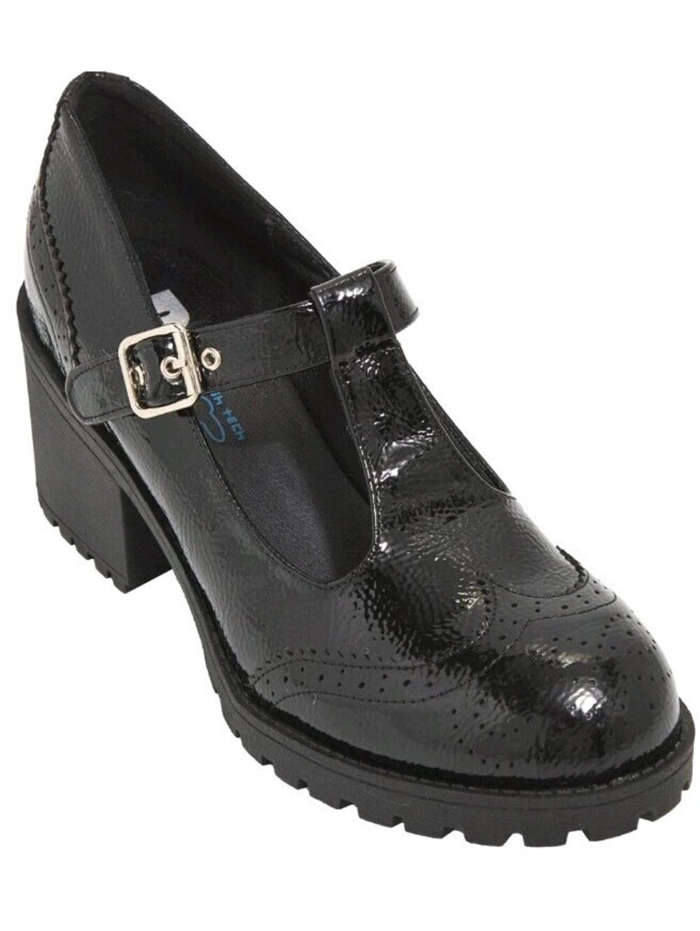 NEW Dirty Laundry Lita Chunky Platform Heels Size 9 Mary Jane Black Patent
